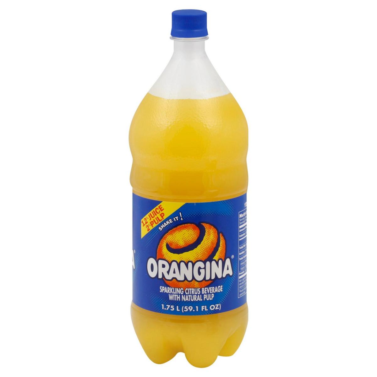 Orangina, Sparkling Citrus Beverage with Orange Pulp
