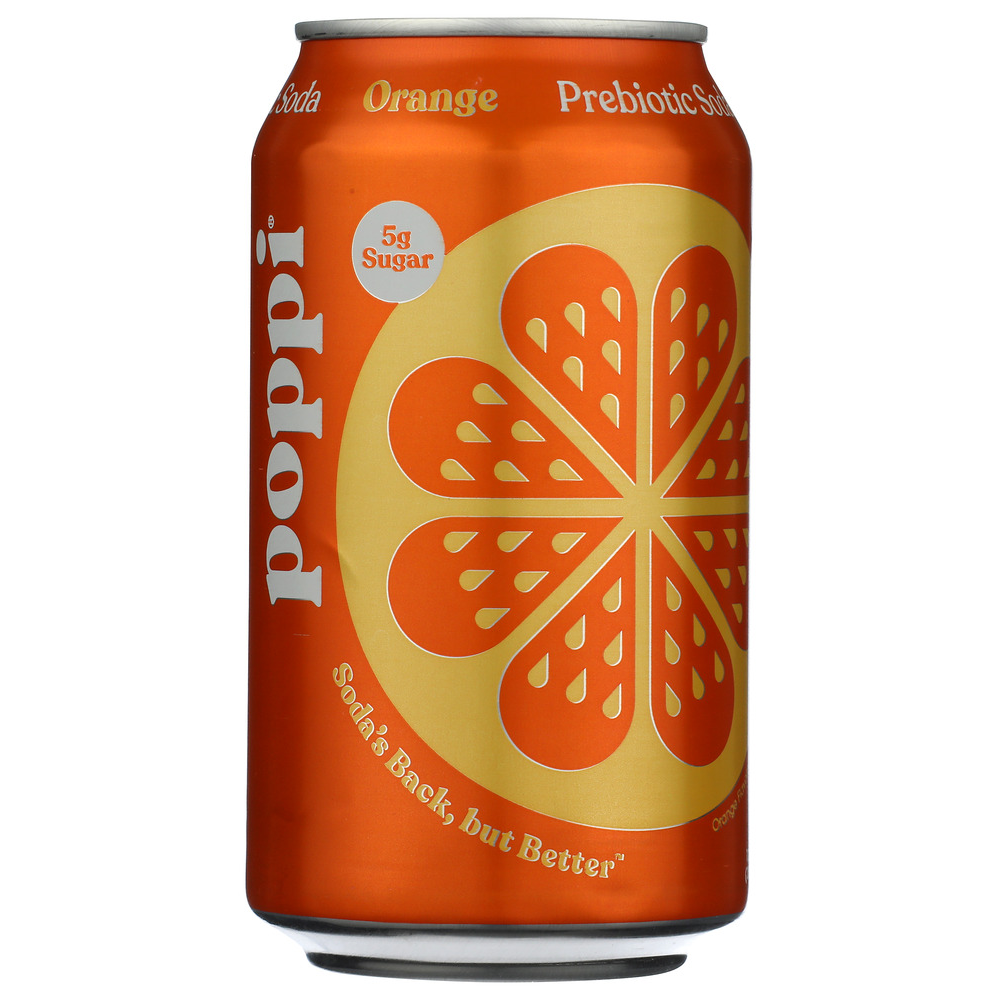 Photo of Poppi Orange Prebiotic Soda - 12 Fl Oz Can