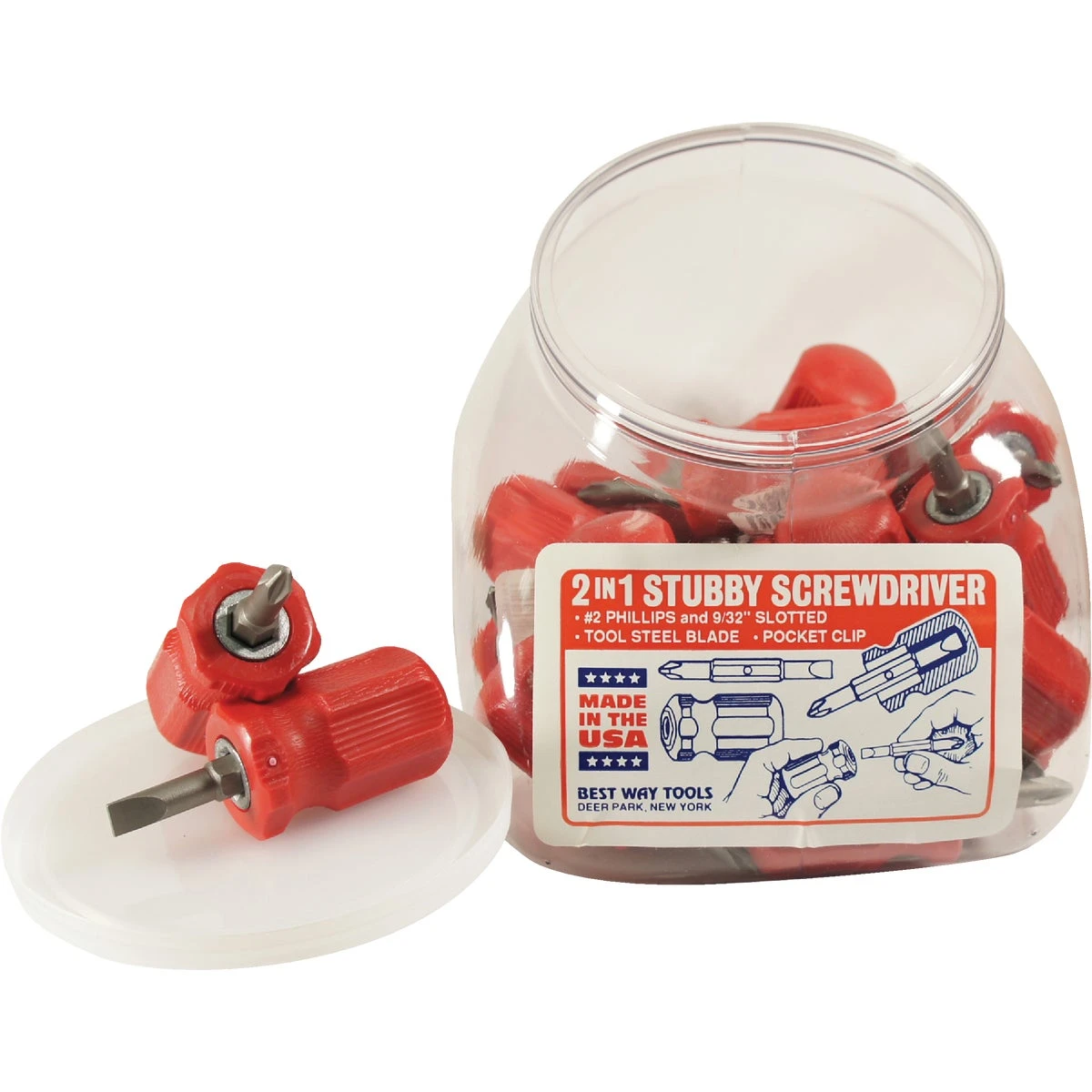 Photo of Bwt Inc Ace Phillips/Slotted 2-in-1 Stubby Screwdriver 2 In