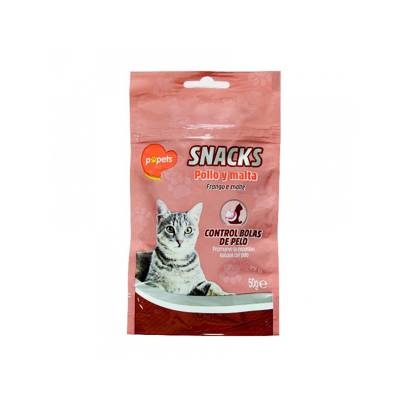 SNACK GATOS POLLO&MALTA POPETS 50 GR
