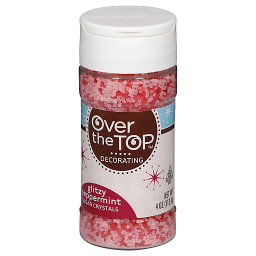 Glitzy Peppermint Sugar Crystals