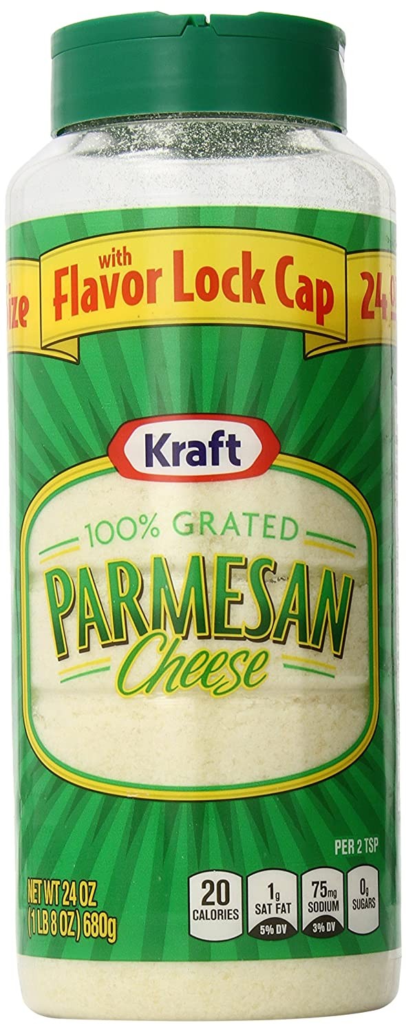 Kraft 100% Grated Parmesan Cheese Shaker 24 Oz Bottle