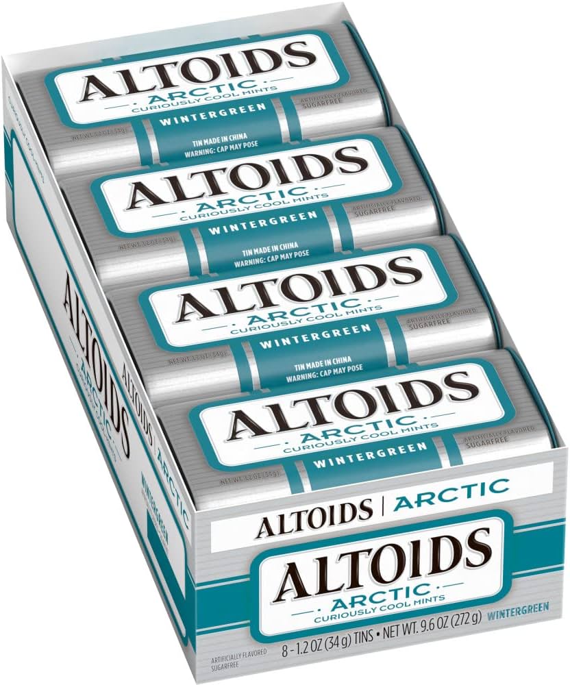 Altoids Artic Mints, Wintergreen Singles Size 1.2 Ounce 8-Count Box