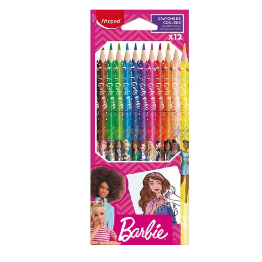 Photo of Maped 12 Crayons De Couleur Barbie