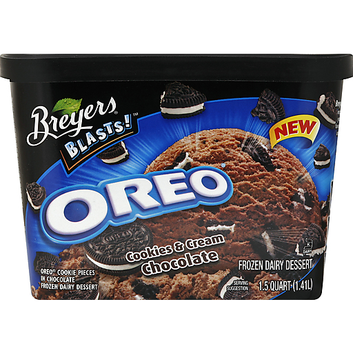 Oreo Cookies & Cream Chocolate Flavor and Oreo Cookie Pieces Frozen Dairy Dessert