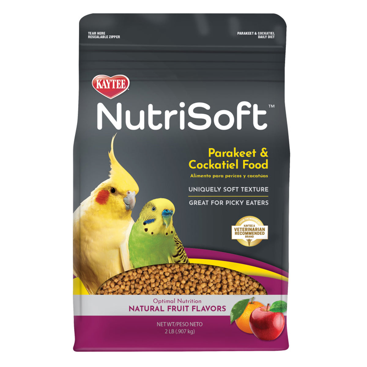 Kaytee NutriSoft Parakeet And Cockatiel Pet Bird Food 1ea/2 Lb