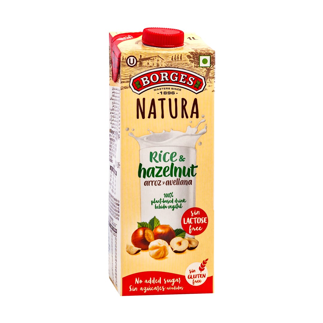 BEBIDA AVELLANA BORGES NATURA 1 L