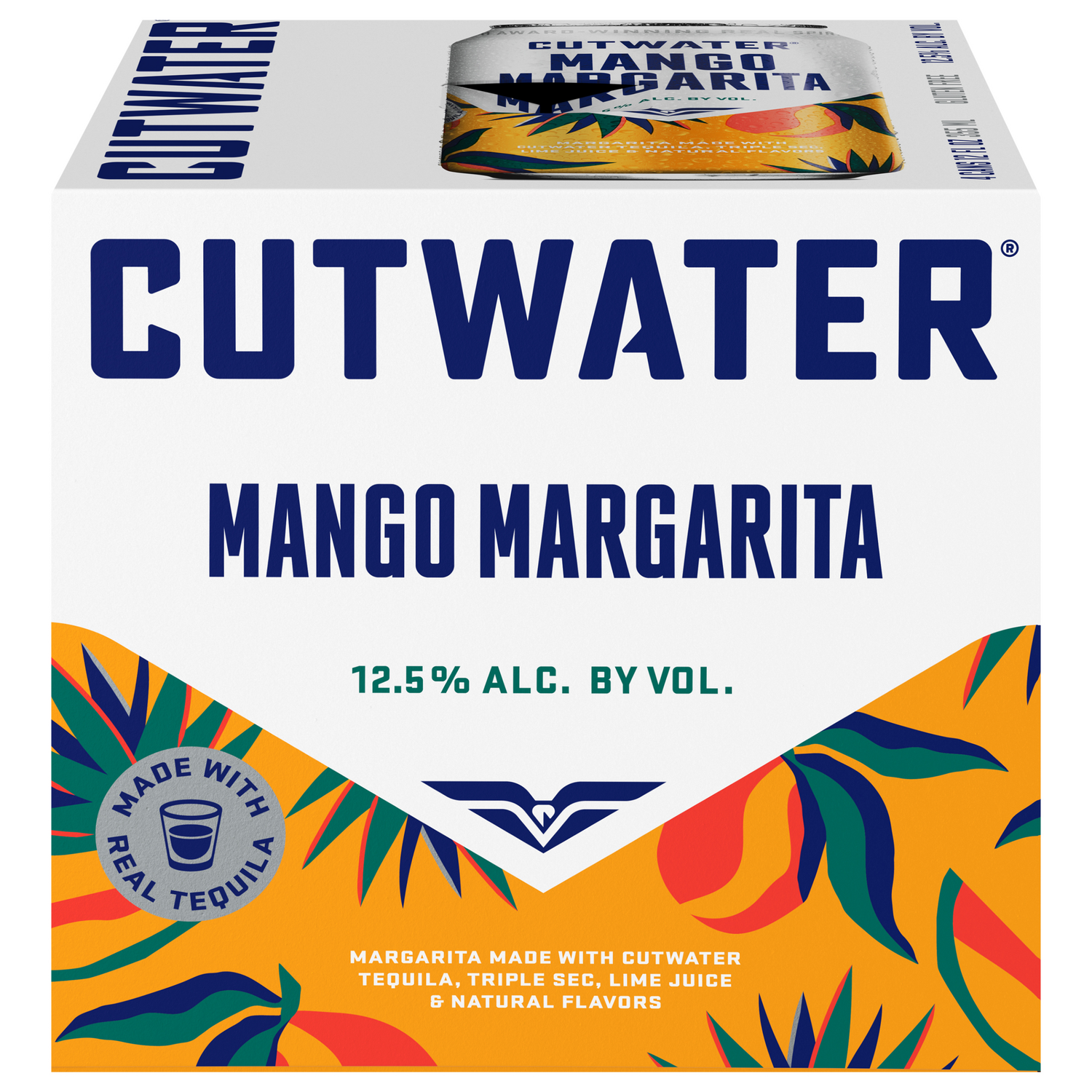 Photo of Cutwater Spirits Mango Margarita, 4 Pack 12 Fl. Oz. Cans