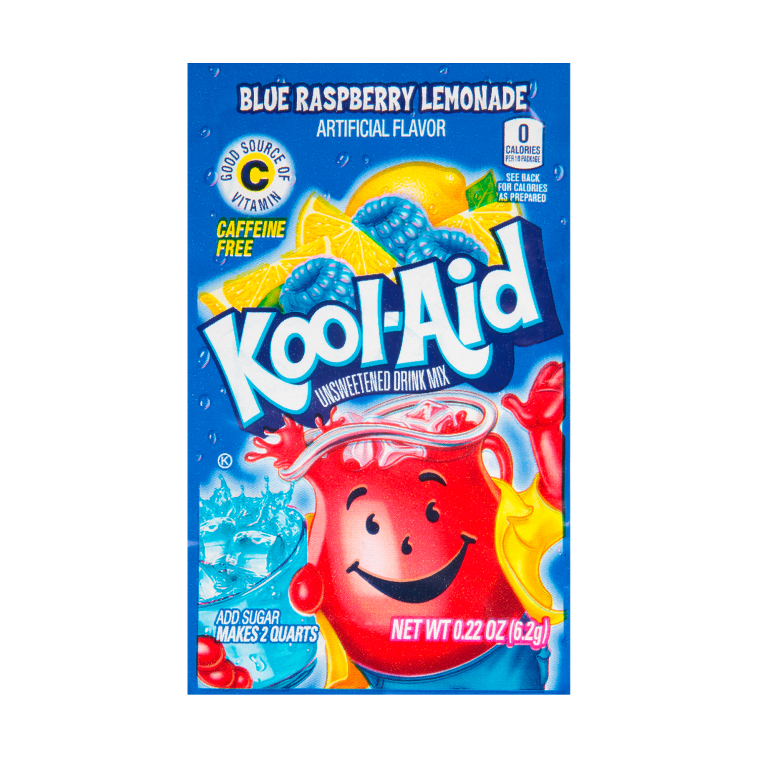 Photo of Kool-Aid Unsweetened Blue Raspberry Lemonade Powdered Soft Drink Mix Packet