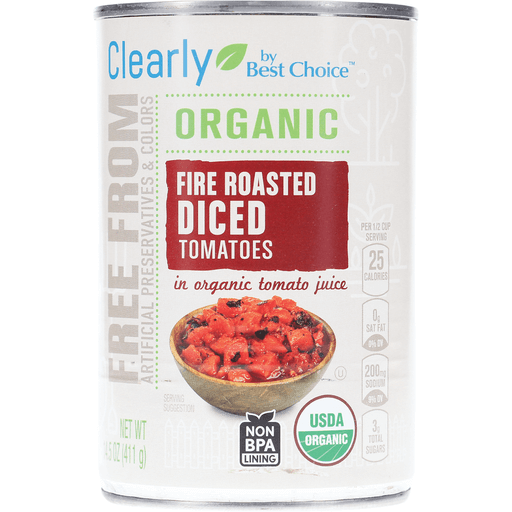 Fire Roasted Diced Tomatoes in Tomato Juice, Fire Roasted