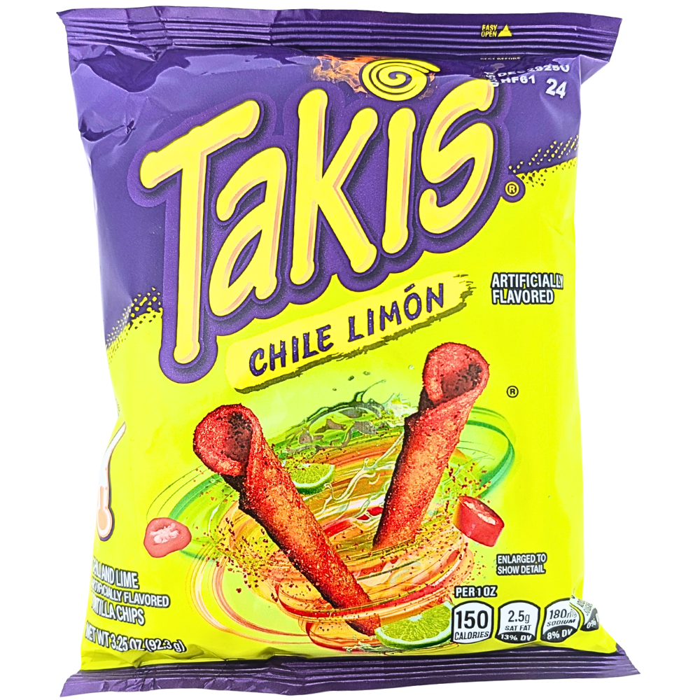 Photo of Takis Tortilla Chips, Chile Limon, Mild 3.25 Oz