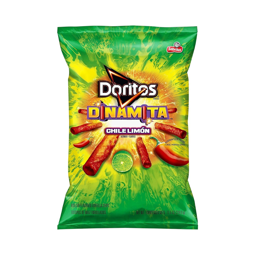 Photo of Doritos Tortilla Chips, Chile Limon, Rolled - 10.75 Ounce