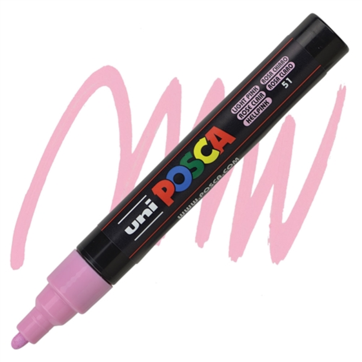 Photo of Posca Uni Marker Pc-5m Medium 1.8-2.5 Mm Light Pink