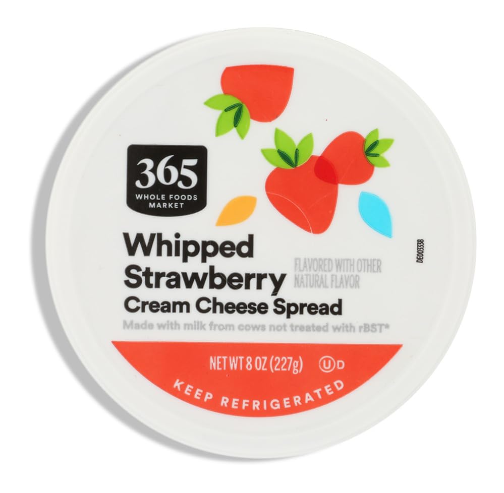 365 by Whole Foods Market Strawberry Whipped Cream Cheese, 8 Ounce