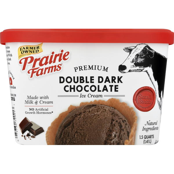 Premium Chocolate Ice Cream Blended with Deep Dark Cocoa, Double Dark Chocolate