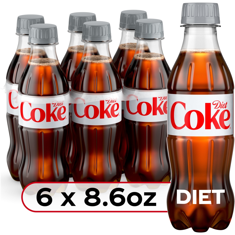 Diet Coke Bottles, 8.55 Fl Oz, 6 Pack
