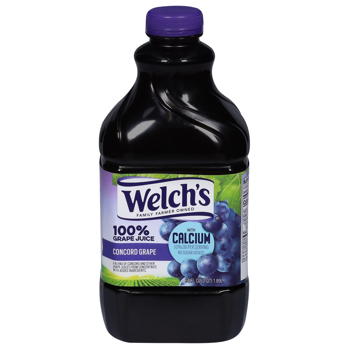 Welch'S 64 Fl Oz 100% Juice W/ Calcium - Concord Grape