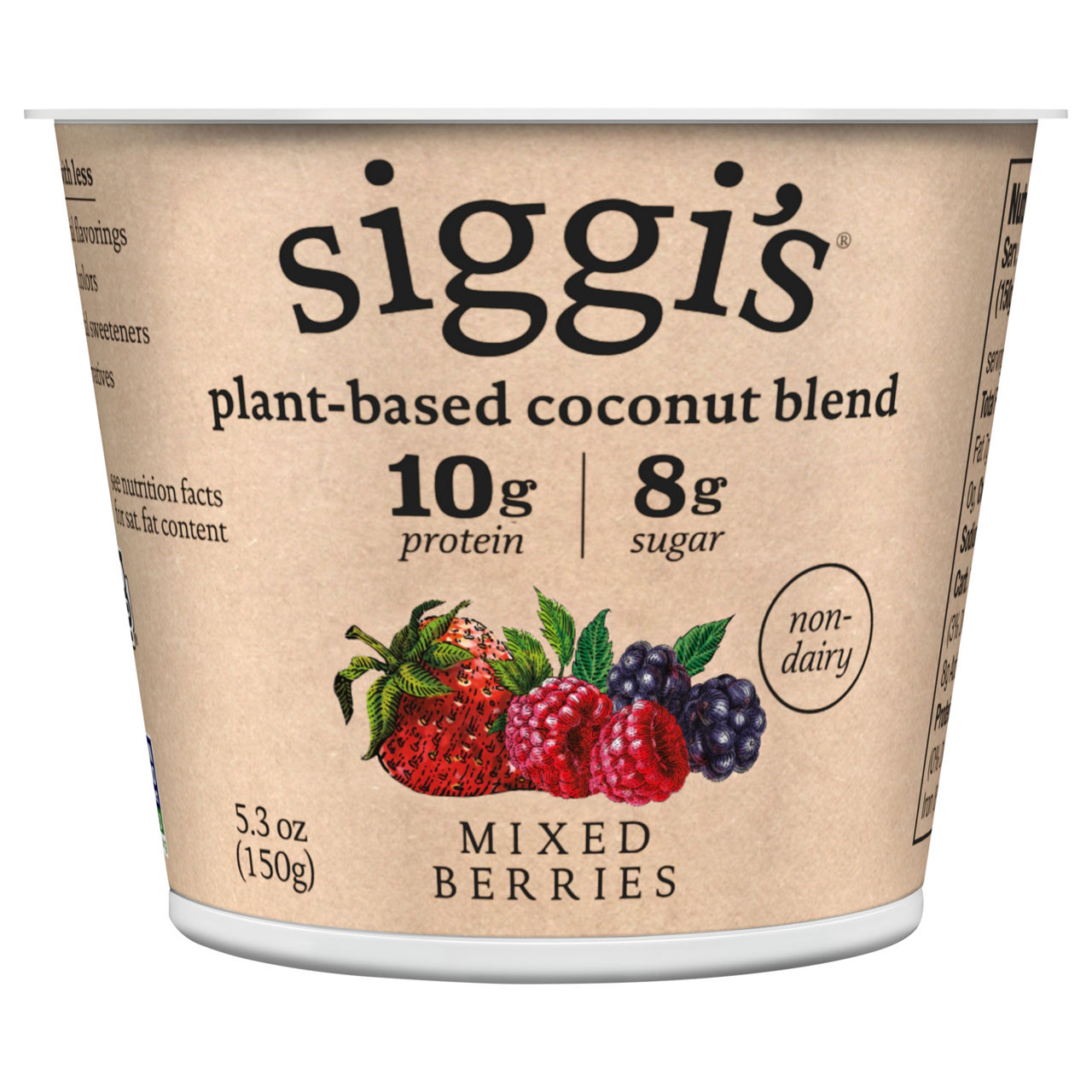 Siggi's Mixed Berries Plant Based Coconut Blend Yogurt — UPC
