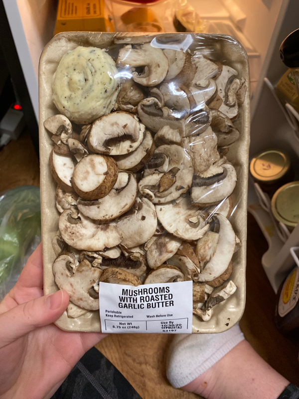 Mushrooms with Roasted Garlic Butter