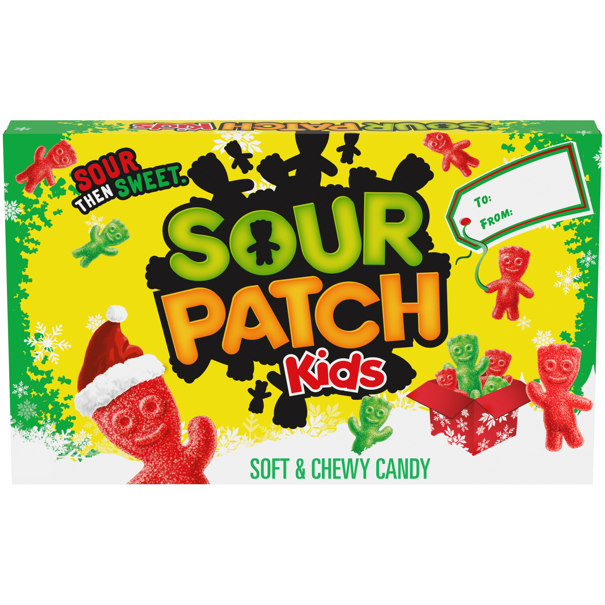 Sour Patch Kids Soft Candy Kids Fat Freechristmas12X3.1 Oz