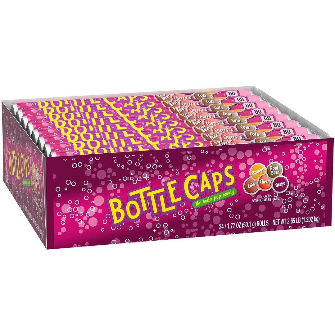 Wonka Bottle Caps Soda Pop Candy – 1.77-oz. Roll