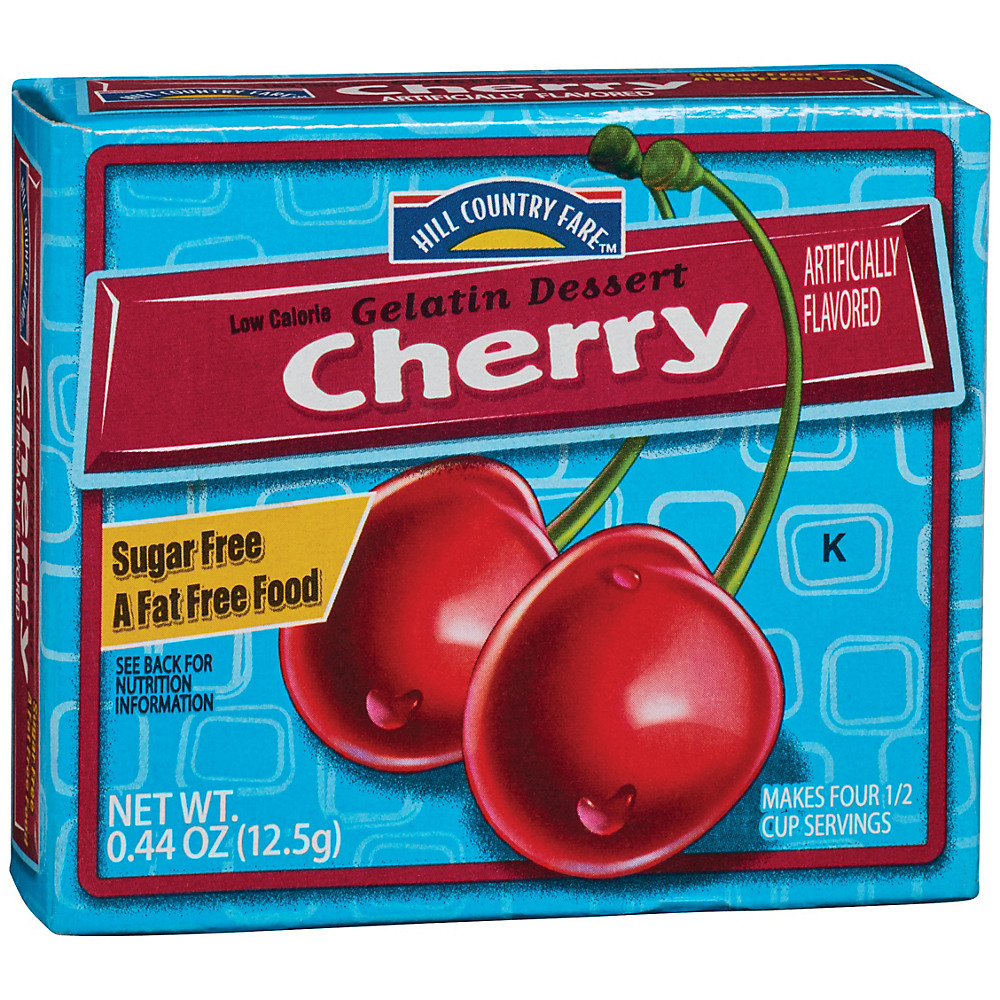 Cherry Low Calorie Gelatin Dessert, Cherry