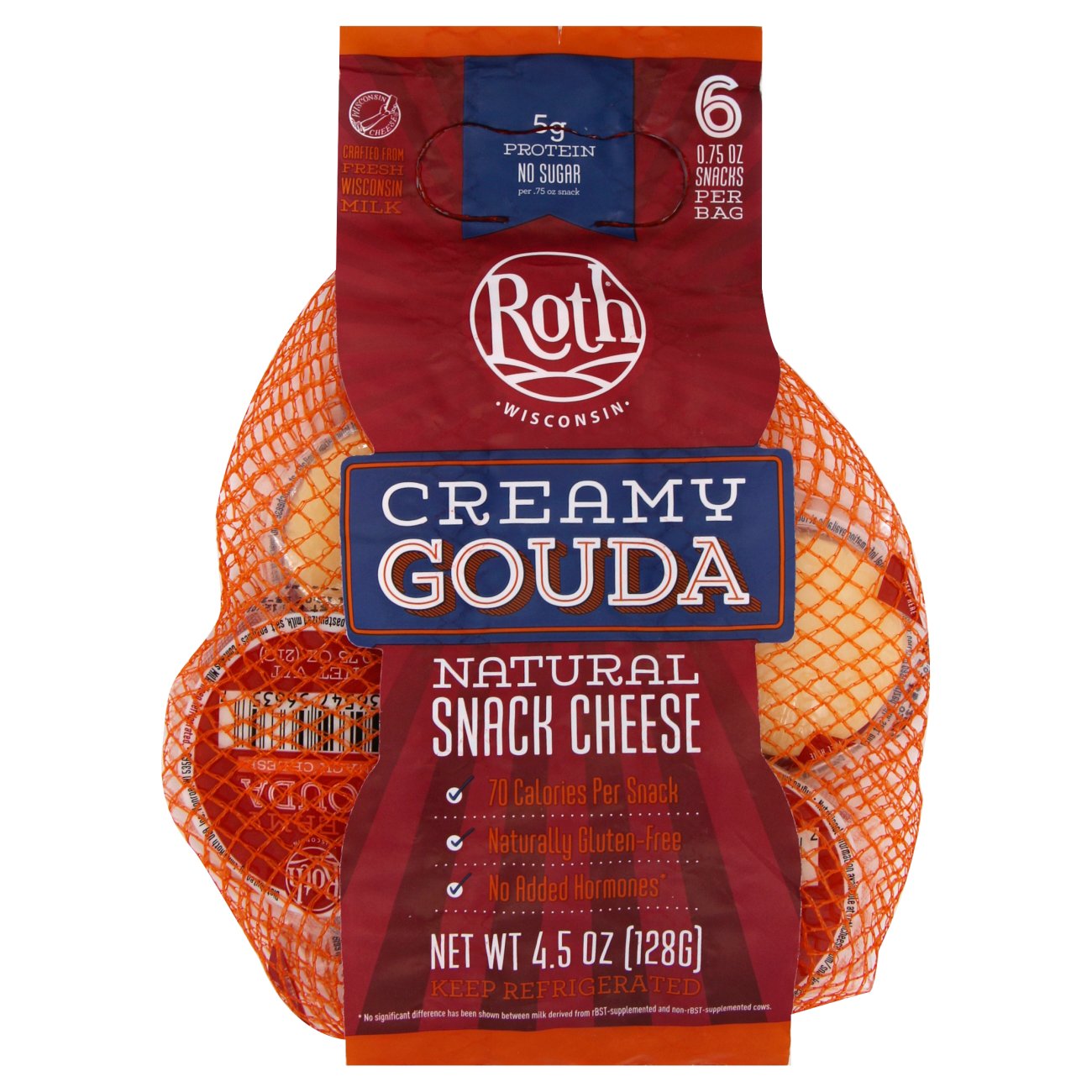 Photo of Roth Snack Cheese, Natural, Creamy Gouda