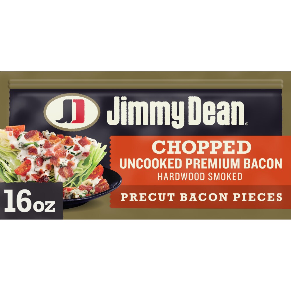Chopped Uncooked Premium Bacon Hardwood Smoked Precut Bacon Pieces