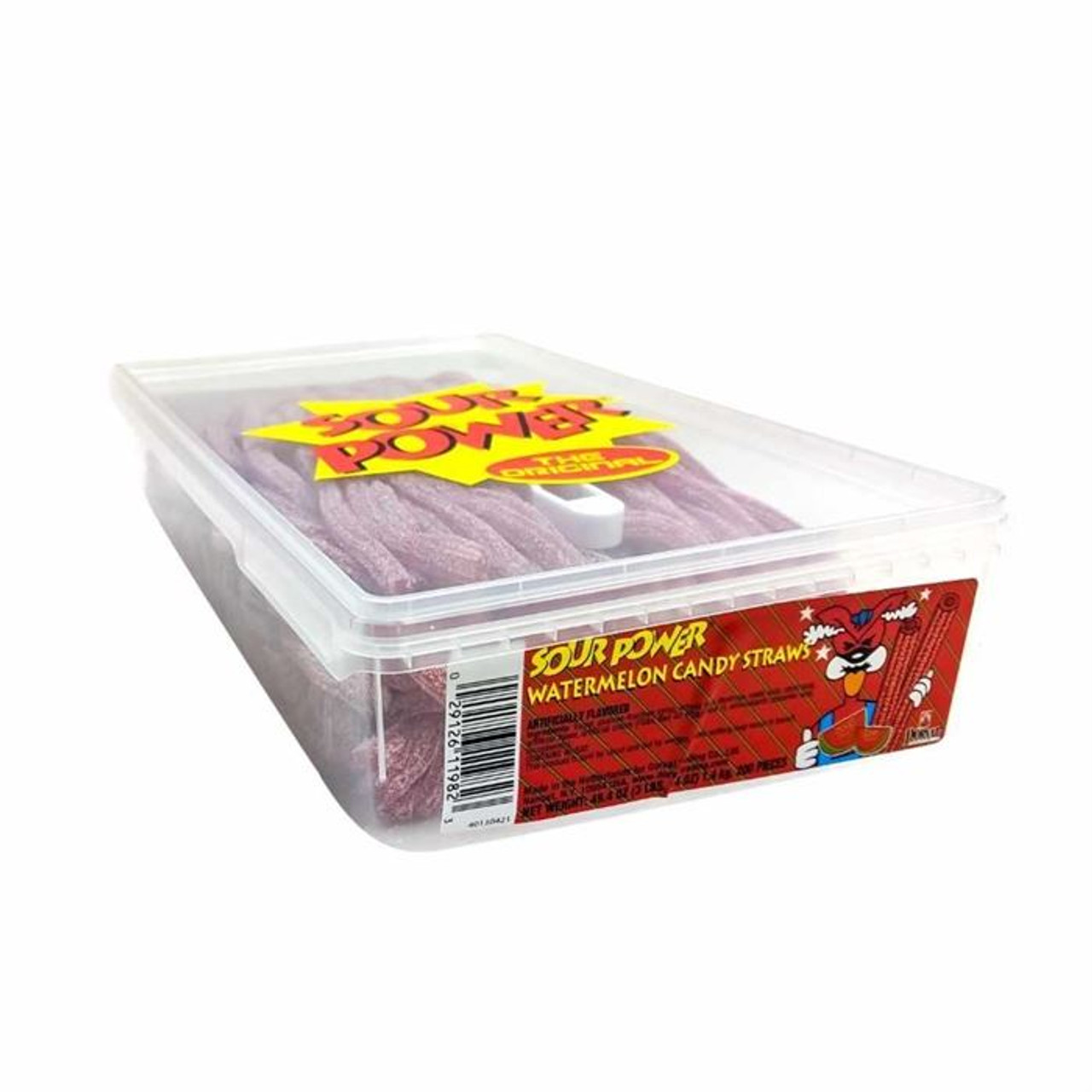 Sour Power Straws Watermelon Tub