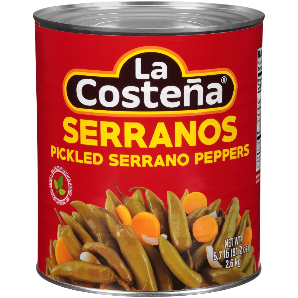 Green Pickled Serrano Peppers, Green Pickled