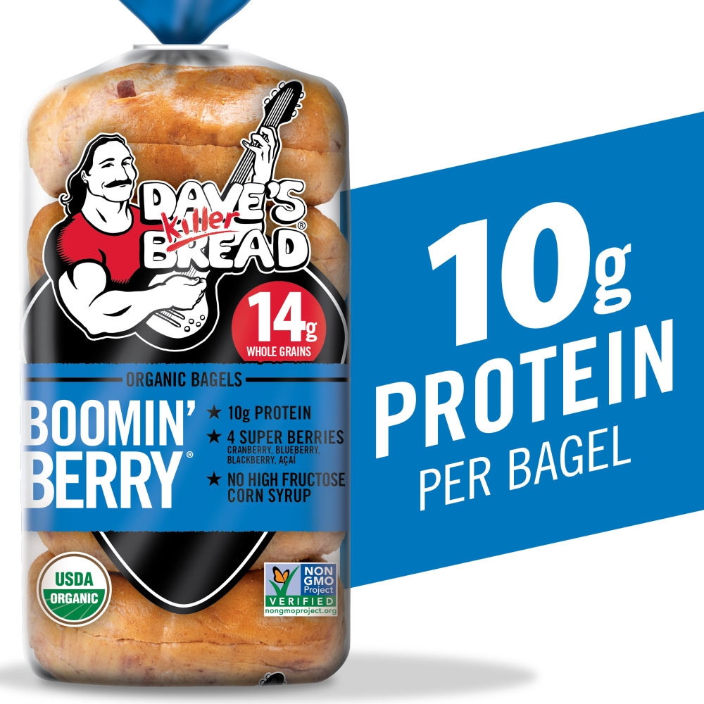 Photo of Dave's Killer Bread Boomin' Berry Organic Bagels - 16.75 Ounce