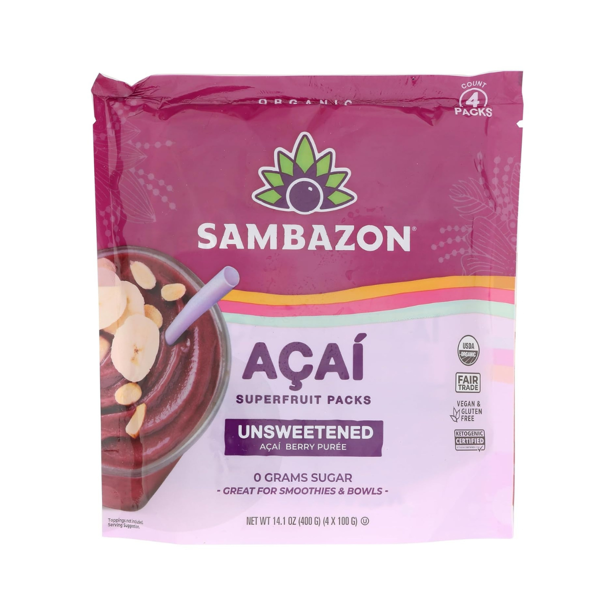 Photo of Sambazon Pure Unsweetened Acai Berry Superfruit Packs