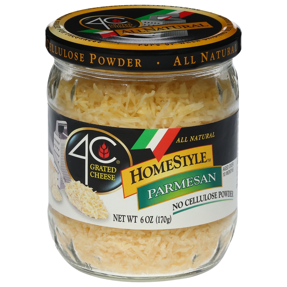 4C HomeStyle&trade All Natural Parmesan Grated Cheese 6 Oz. Jar