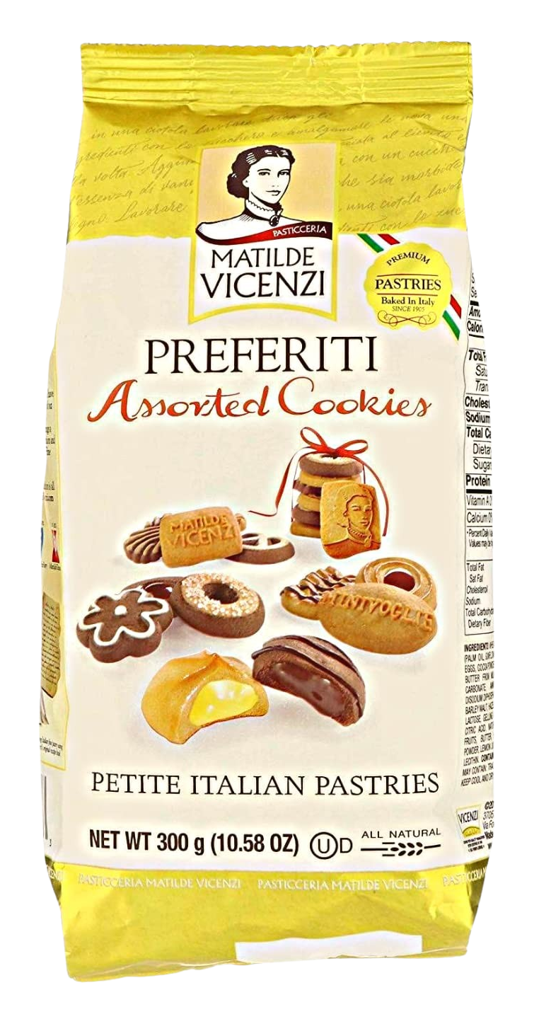 Assorted Preferiti Petite Italian Pastries Cookies