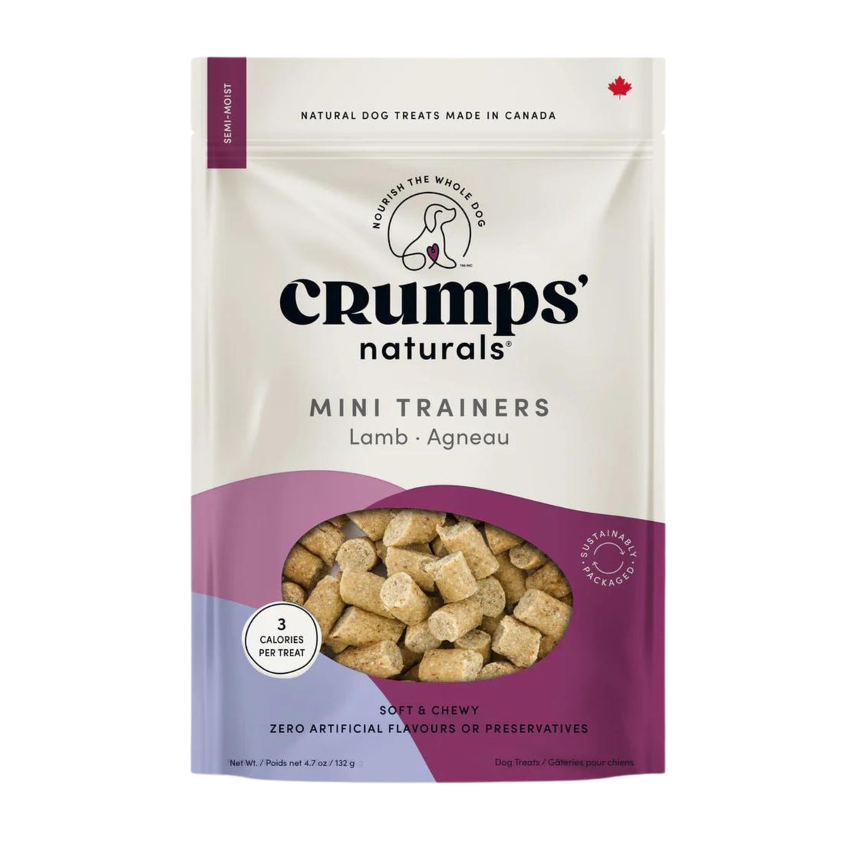 Crumps Naturals 353-00429 - Dog Mini Trainers Semi-Moist Lamb 300g