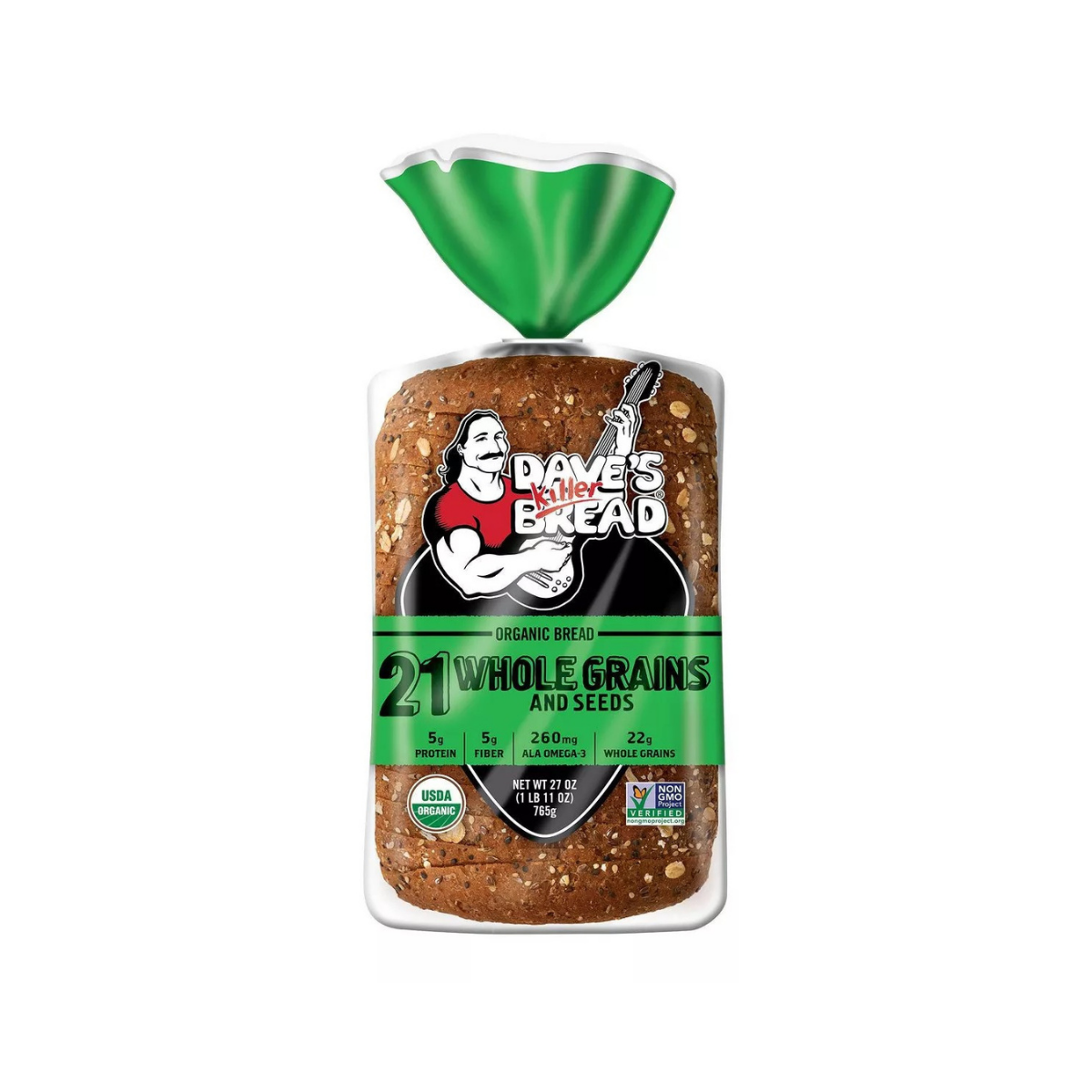Photo of Dave's Killer Bread Organic Whole Grain And Seeds Loaf 27 Ounce Size - 8 Per Case