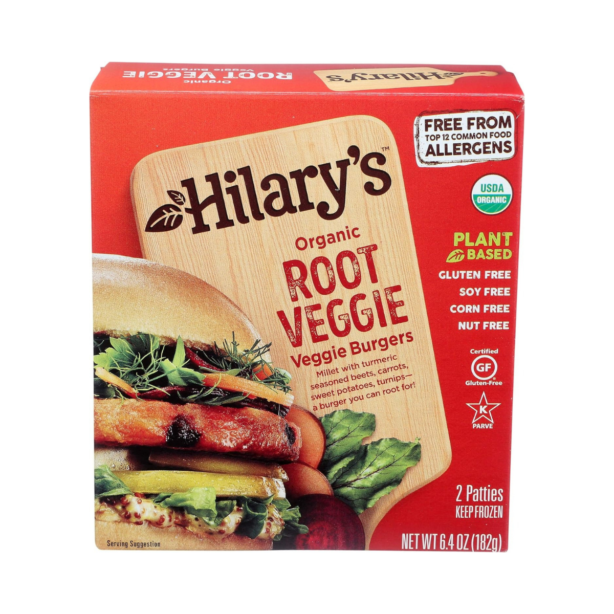 Organic Root Veggie Burgers, Root Veggie