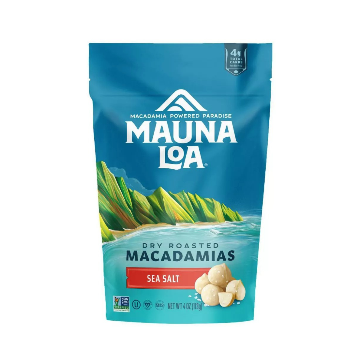 Photo of Mauna Loa Macadamias, Dry Roasted, Hawaiian Sea Salt, 4 Ounce