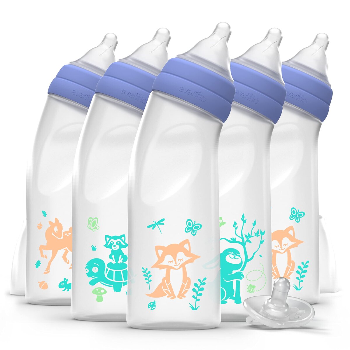 Gerber First Essentials Clear View Bottle 9oz, 1pk, Med Flow, Latex ...