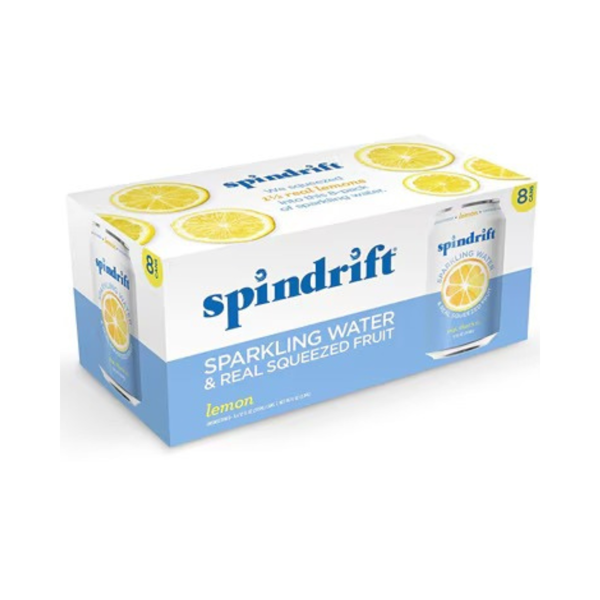 Photo of Spindrift Lemon Unsweetened Sparkling Water, 96 Fl Oz