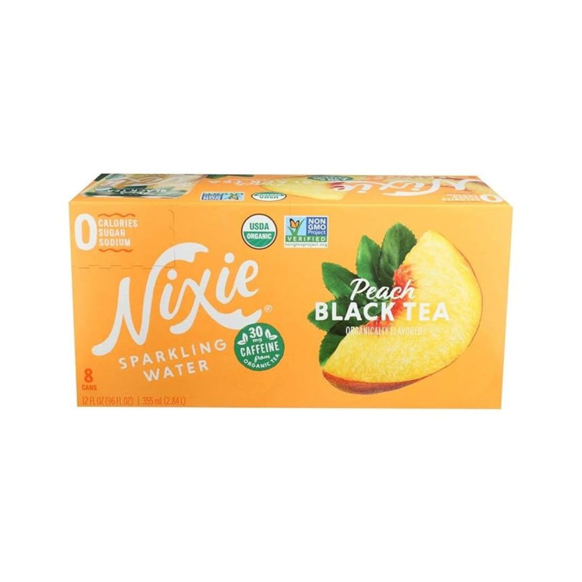 Photo of Nixie Sparkling Water, Peach Black Tea, Organic