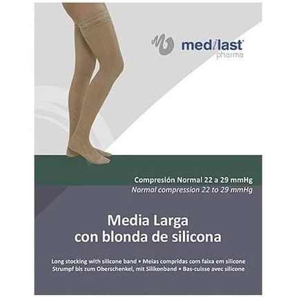 MITJA LLARGA BLONDA CN T.P BEIGE MEDILAST