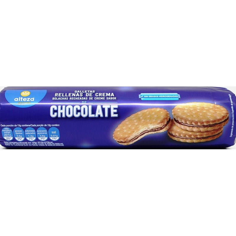 GALLETA RELLENA CHOCO. ALTEZA 250 GR