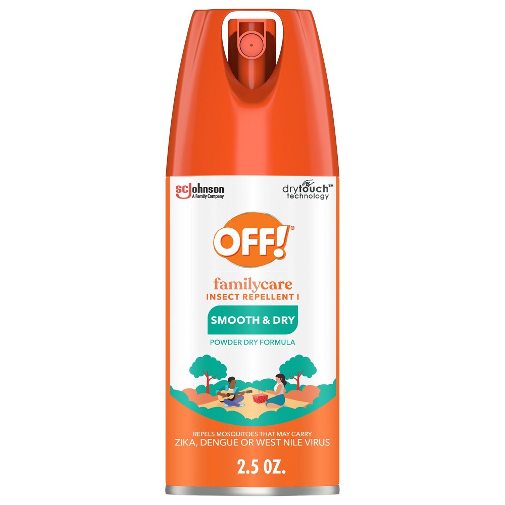Off Sticker Repellent Off Insect Repellent, Family Care Smooth & Dry, 2.5-oz. Aerosol — UPC ...