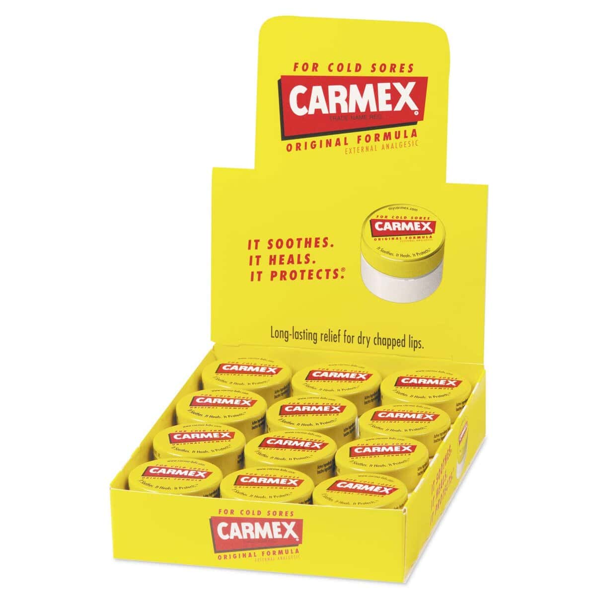 Carmex Cherry Tubes Blister 12Pk