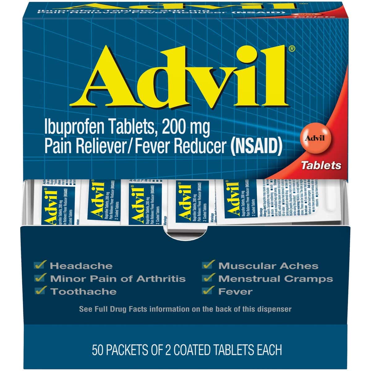 Advil Regular Dispenser 50CT