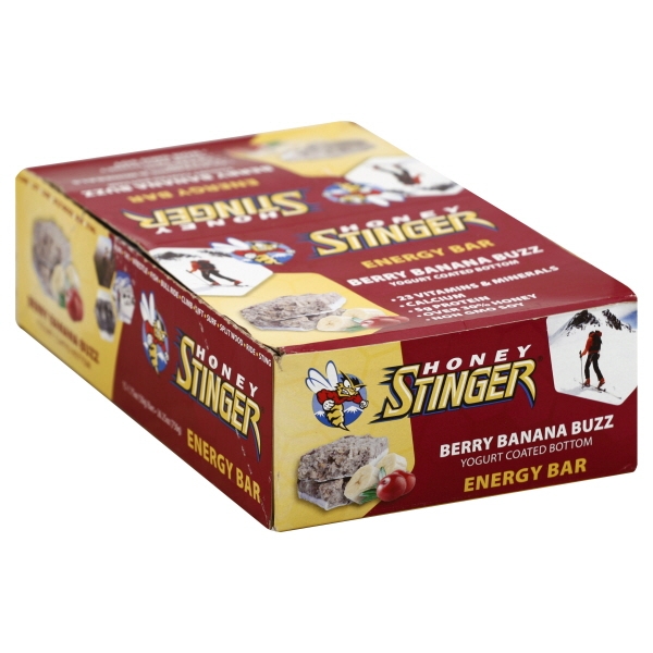 Honey Stinger, Energy Bar, Berry Bnana Buzz