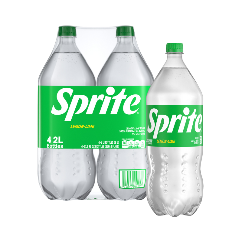 Photo of Sprite Lemon Lime Soda Soft Drinks, 2 Liters