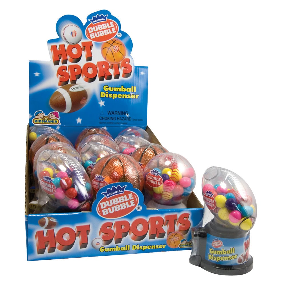 Kidsmania Dubble Bubble Hot Sports Gumball Dispenser