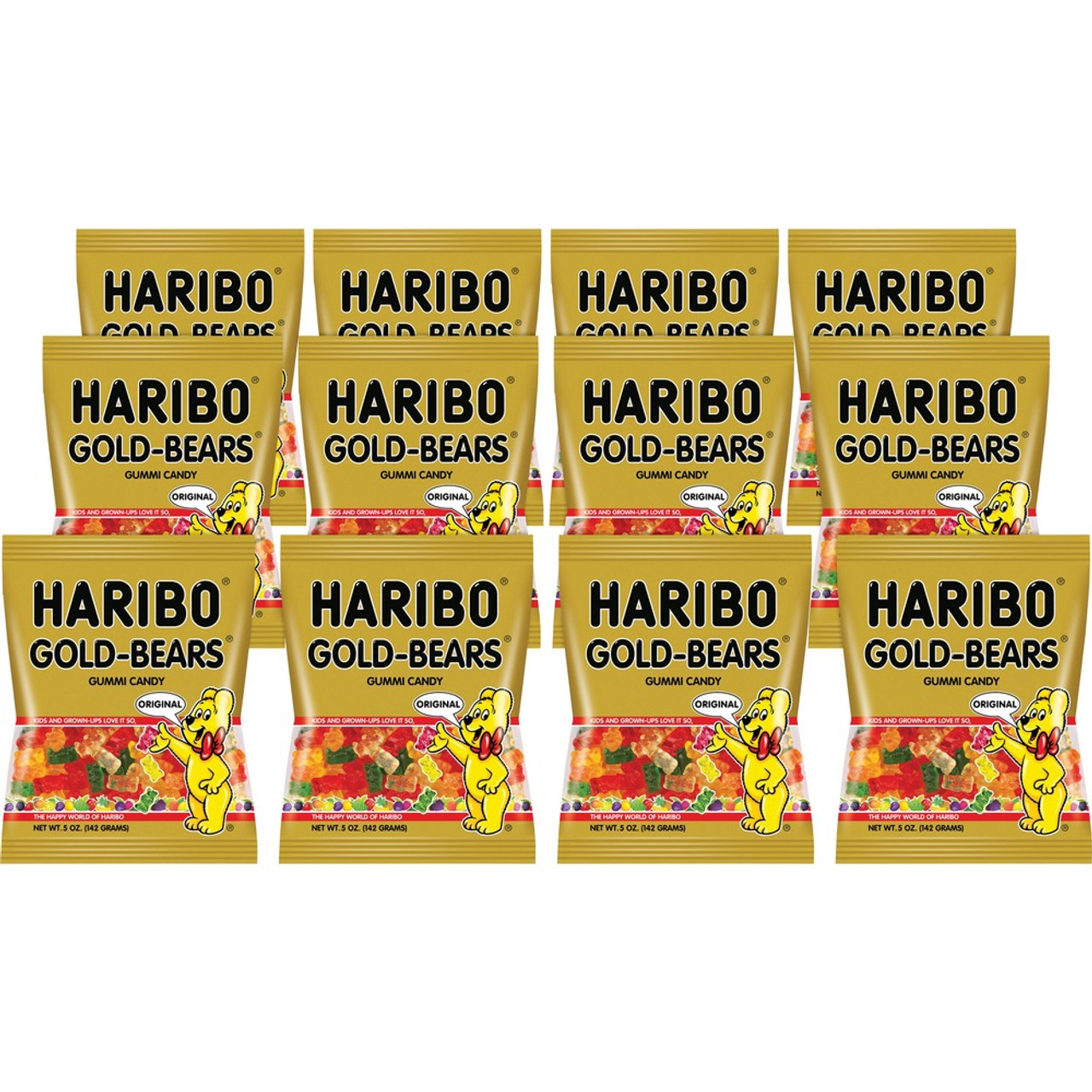 Haribo Gold Bears Gummi Candy 5 Oz Peg Bag